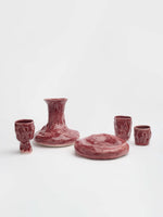 Clara Álvarez Set - Sake Jug, Plate, Cup and Vase